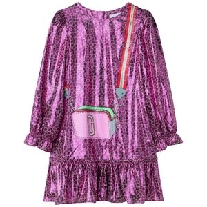 Marc Jacobs Pink Leopard Print Kids Dress with Bag